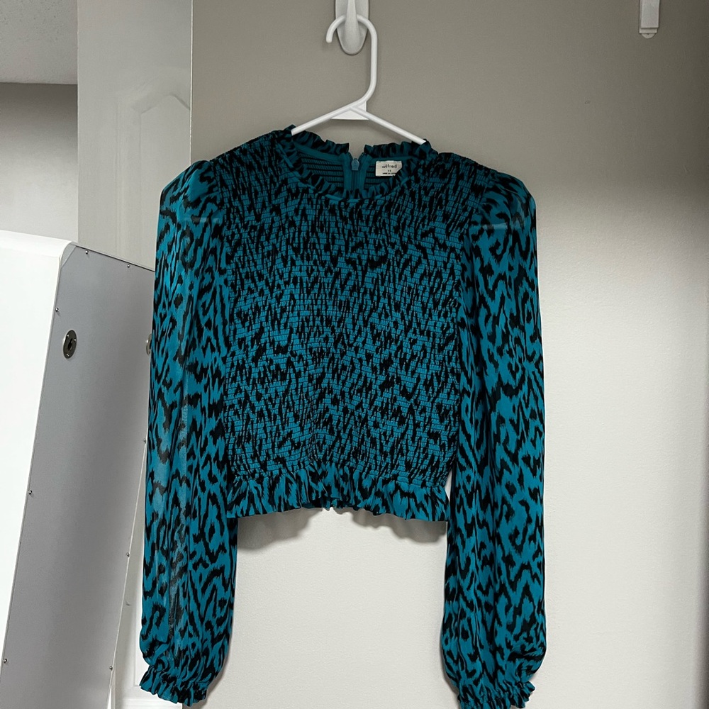 Aritzia Wilfred “tempest” blouse